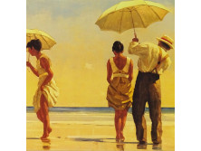 Keretezett színes nyomat - Jack Vettriano : Nők és férfiak provokálása arc nélkül