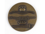 Tószeg - Tiszavárkony bronz plakett 9.5 cm