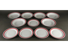 Régi Zsolnay porcelán tányérkészlet étkészlet 11 darab
