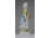 Libás nő kosárral porcelán figura 19.5 cm