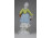 Libás nő kosárral porcelán figura 19.5 cm