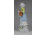 Libás nő kosárral porcelán figura 19.5 cm