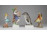 Régi sérült Herendi porcelán figura 4 darab