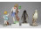 Régi sérült Herendi porcelán figura 4 darab