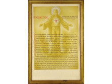 Keretezett vallási kegytárgy ÍGÉRETEK 43 x 29 cm