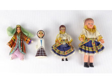 Retro kisméretű baba csomag ruhákkal 4 darab