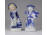 Kék-fehér porcelán dísztárgy csomag 4 darab