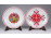 Régi Hollóházi porcelán fali tányér pár 15 cm