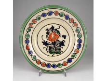 Hibátlan 1978-as mezőtúri kerámia tál falitál 24.5 cm
