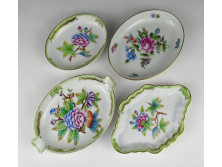 Régi sérült Herendi porcelán tálka 4 darab