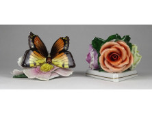 Régi sérült Herendi porcelán 2 darab
