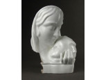 Art deco Szakmáry Hollóházi kerámia Madonna ~1940