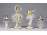 Régi porcelán mini balerina 4 darab
