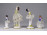 Régi porcelán mini balerina 4 darab