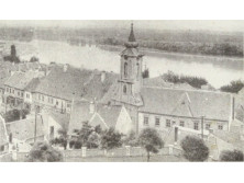 Keretezett Szentendre látkép 28 x 31.5 cm