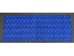Hajtogatott virágos kékfestő anyag 76 x 200 cm