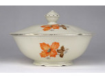Régi vajszínű Drasche porcelán bonbonier
