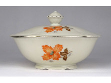 Régi vajszínű Drasche porcelán bonbonier