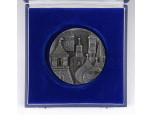 Régi moszkvai fém plakett 9.3 cm