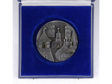 Régi moszkvai fém plakett 9.3 cm