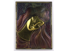 Régi Seherezádé réz falikép 28 x 21.5 cm