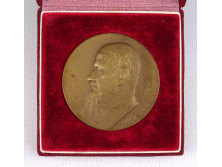 Régi Igor Kurcsatov bronz plakett dobozában