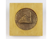 Tiszai Vegyi Kombinát TVK bronz plakett 1988
