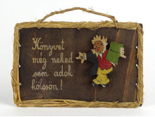 Könyvet még neked sem adok kölcsön tábla