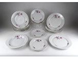 Retro virágos Alföldi porcelán étkészlet 17 darab