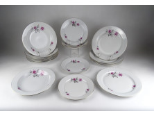 Retro virágos Alföldi porcelán étkészlet 17 darab