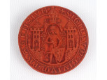 Sigillum Civium Praoensium kerámia pecsét AD 1257