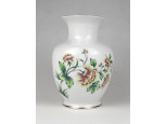 Virág mintás Hollóházi porcelán váza 17.5 cm