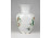 Virág mintás Hollóházi porcelán váza 17.5 cm