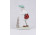 Jelzett Aquincumi porcelán figura kisfiú nyuszival 14 cm