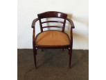 Régi támlás körkarfás szék thonet forma karosszék 