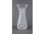 Csiszolt kristály váza virágváza 23.5 cm