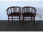 Régi thonet jelleg fenyő körkarfás szék pár