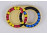 Bűvös gyűrű retro logikai rubik játék Hungarian rings