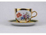 Régi aranyozott Kahla porcelán kávéscsésze