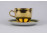 Régi aranyozott Kahla porcelán kávéscsésze