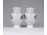 Kisméretű Kalocsai népi motívumos porcelán váza pár 9 cm