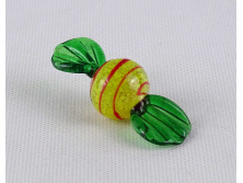 Muránói fújt üveg cukorka bonbon 6 cm