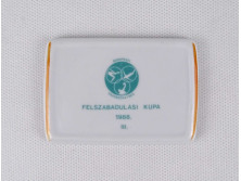 Hollóházi porcelán emlékplakett - Felszabadulási kupa 1988 III.