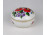 Jelzett kalocsai aranyozott porcelán bonbonier 9.3 cm