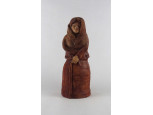 Szabó Olga :  Öregasszony kerámia figura 22 cm 