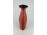 Nagy méretű mid century iparművész kerámia piros padlóváza 41 cm