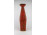 Nagy méretű mid century iparművész kerámia piros padlóváza 41 cm