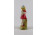Kislány cicával és kiskutyával - régi festett gipsz figura 14.6 cm