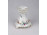 Egyállásos virágmintás aranyozott Hollóházi porcelán gyertyatartó