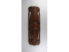 Régi nagyméretű afrikai törzsi maszk fali dísz 67 x 21 cm